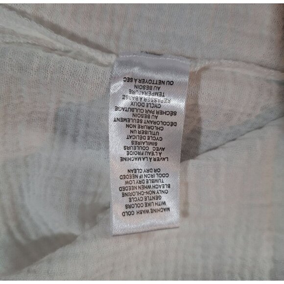 NWT Tahari Woman Sugar White Linen Pullover Blouse/Size 3X - Picture 11 of 11